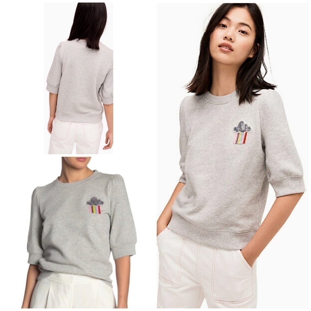 NWT Kate Spade Rain or Shine Rainbow Sweater M​​​​​​